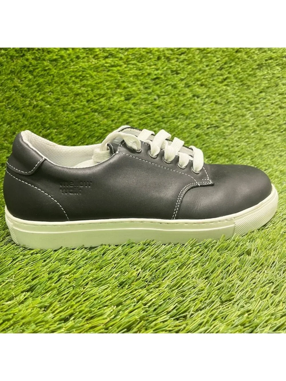 Mellow Walk Jessica Womens Size 8 Black Leather Steel Toe Safety Work Shoes